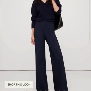 Banana Republic Wide Leg Blue Pants